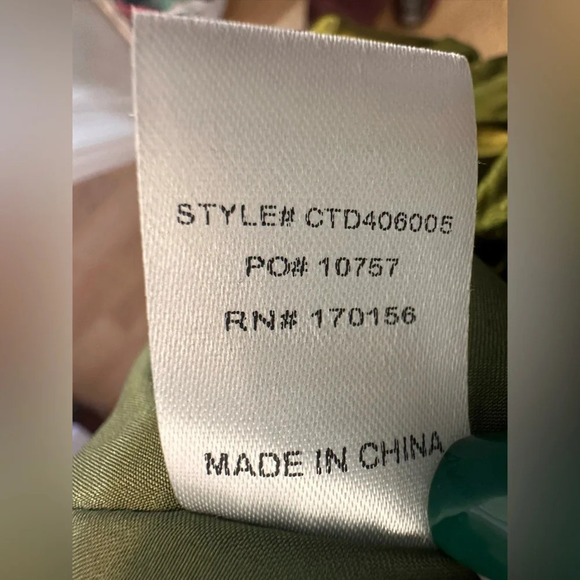 B.Right olive green shimmer balloon bottom sleeveless dress NWT - Picture 9 of 11